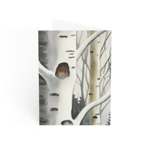 Winter Aspen Trunks - Fine Art Greeting Cards